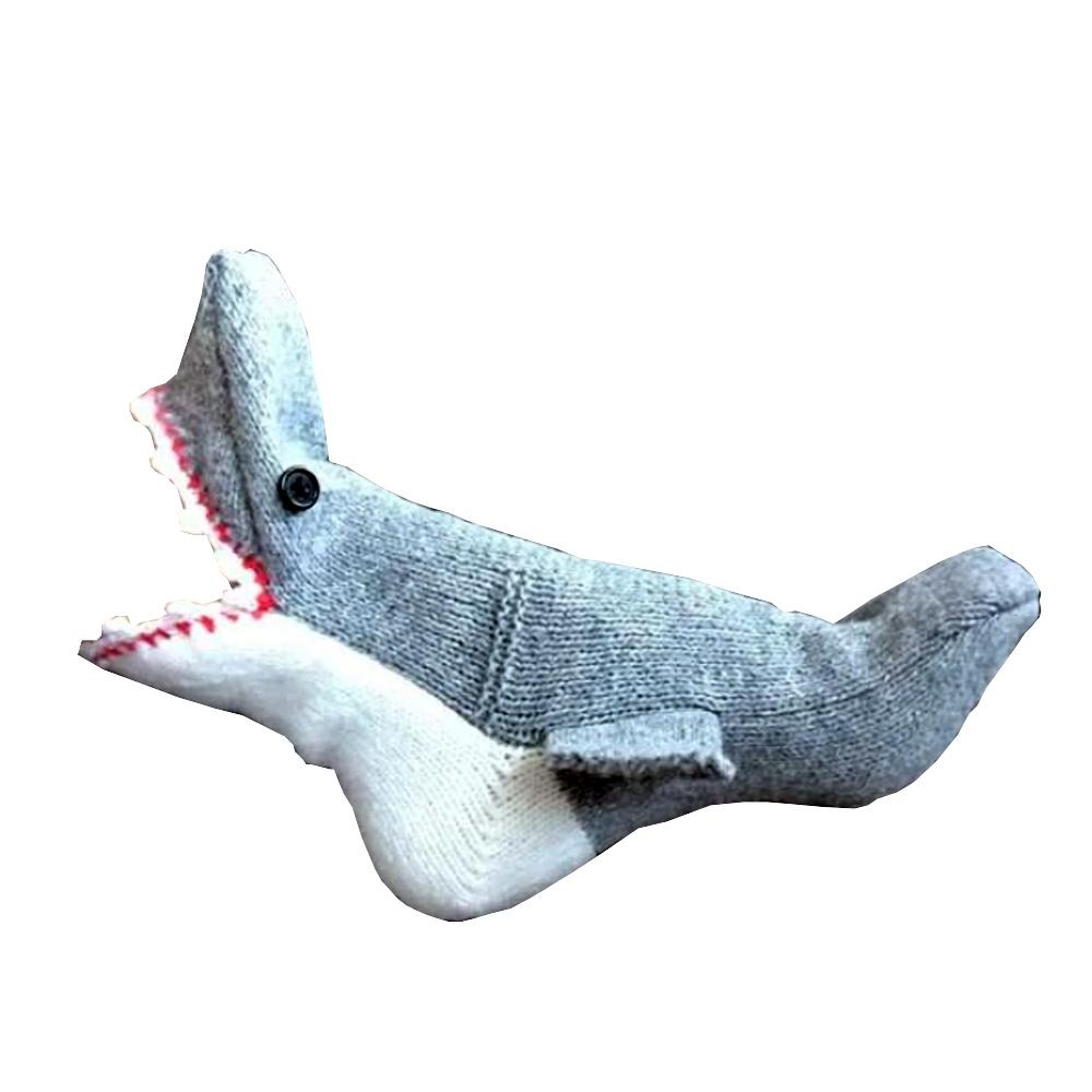 逗趣！可愛！【鯊魚咬腳襪】像腳交被攻擊了 童趣襪 鯊魚襪 卡通襪 有趣 好玩 送禮 交換禮物 高恥度 療癒小物 棉襪-細節圖5