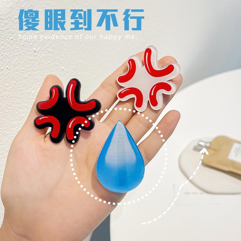 OMG【汗顏 生氣 髮夾】你今天無言了嗎？漫畫風格 流汗 怒氣 頭飾 髮飾 有趣 萌趣 可愛 裝飾 學生最愛 小紅書-細節圖2