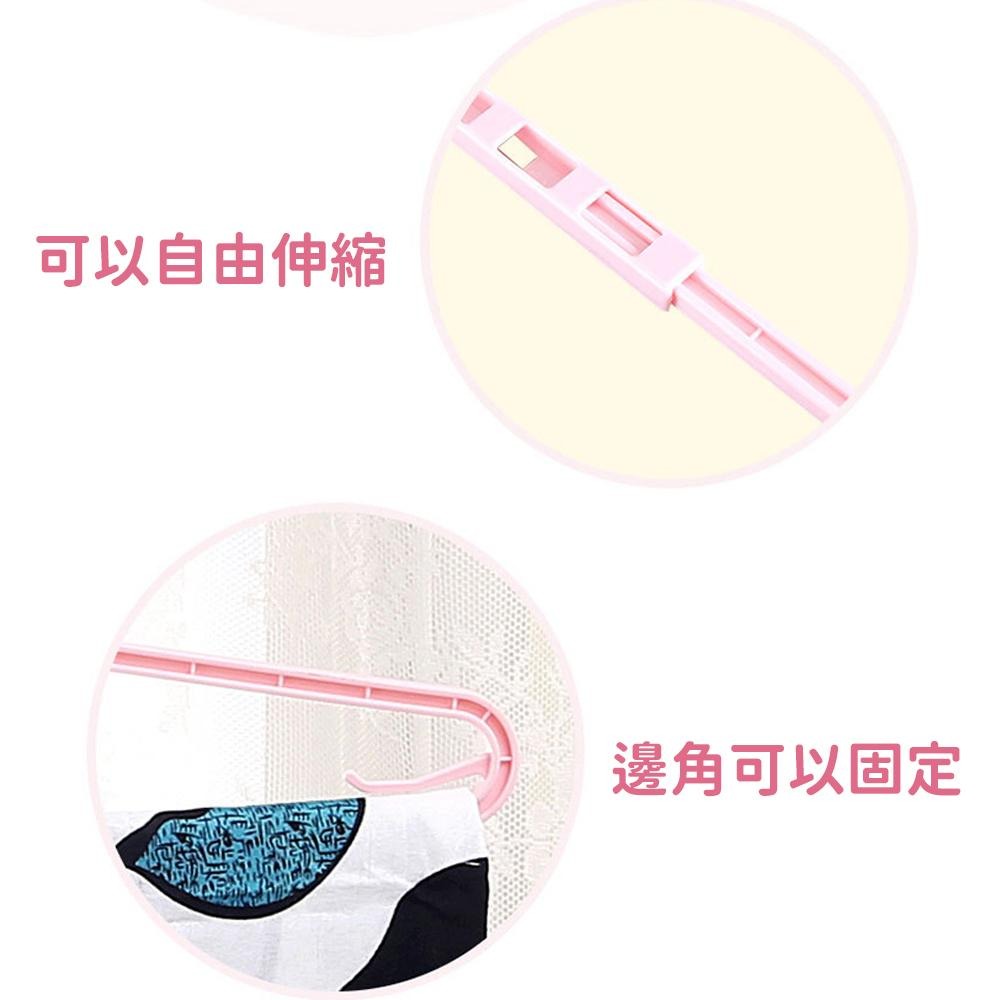 超級好曬！【伸縮大衣架】室內室外 小至內褲 大至床單 都可以曬 宿舍必備 租屋好用 徹底打開 晾衣架 掛浴巾 學生必需品-細節圖5