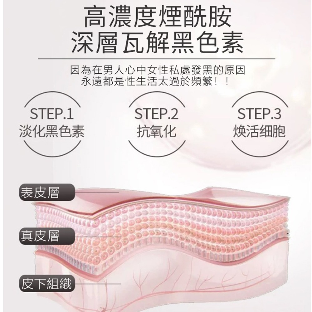 日本品牌 川井日式粉嫩水蜜桃 私處粉嫩液 私處美白 粉嫩淡化 黑色素護理 情趣 成人用品  情侶 情人節禮物 提升性愛品-細節圖4