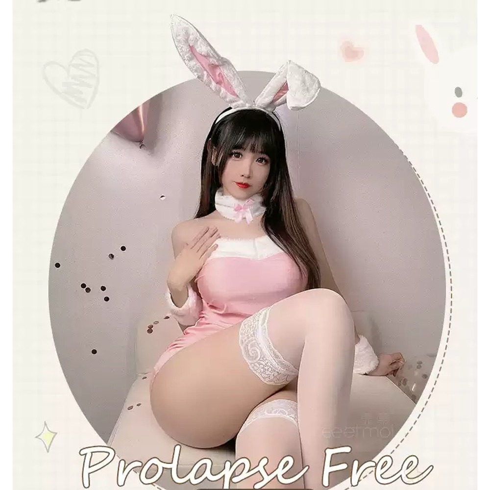 絕佳萌感 俏皮可愛【兔女郎情趣裝】性感美麗 毛絨質感 兔耳朵 情趣內衣 丁字褲 勾引 角色扮演 魅力十足-細節圖5