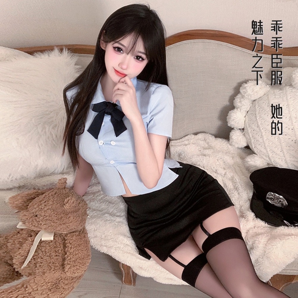 立正站好稍息【性感教官情趣裝】制服誘惑 角色扮演 情趣內衣 cosplay 超級挑逗 性感迷人 戰袍-細節圖4