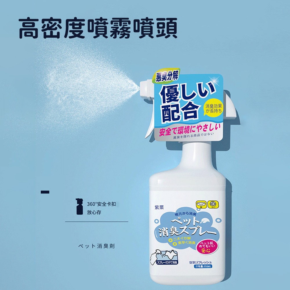 分解惡臭 安全無毒【紫菜寵物除臭噴劑】還你清香 狗味 貓尿 睡窩 貓砂盆也可噴 抑菌 全家都能用-細節圖5