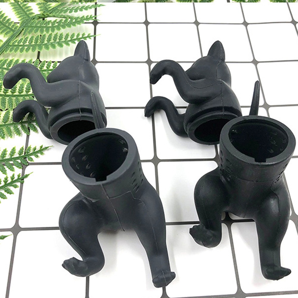 貓奴注意！Purrtea Cat 小黑貓泡茶器 茶包 濾茶 茶漏 食品級矽膠 放茶葉超簡單 送禮賣相好-細節圖6