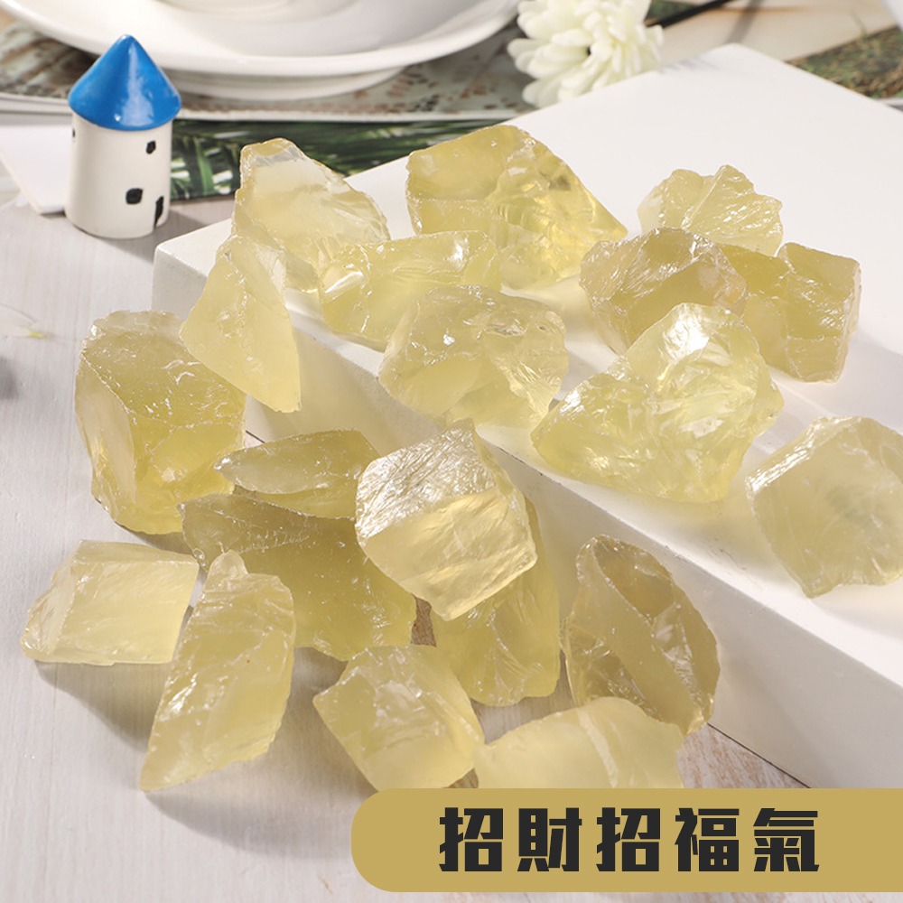 吸引財氣【黃水晶】晶瑩剔透 招財聚財 熔煉製作 有著閃閃動人的漂亮 聚財 增添福氣 創造好人氣 可當擴香石 居家擺飾-細節圖3