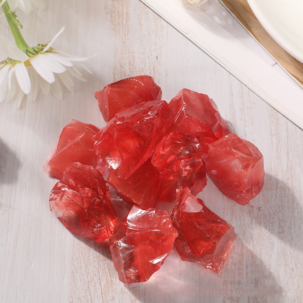 招財納福【紅水晶】紅豔美麗 晶瑩剔透 熔煉製作 有著閃閃動人的漂亮 聚財 增添福氣 創造好人氣 可當擴香石 居家擺飾-細節圖4