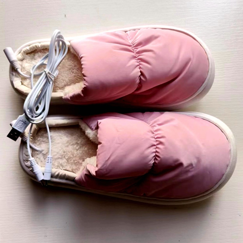 冬天要讓腳暖呼呼【USB插電發熱拖鞋】保暖腳底 溫熱持續 軟綿底室內鞋 居家 辦公室 持續加熱 冷氣房 寒流 溫感 送禮-細節圖5