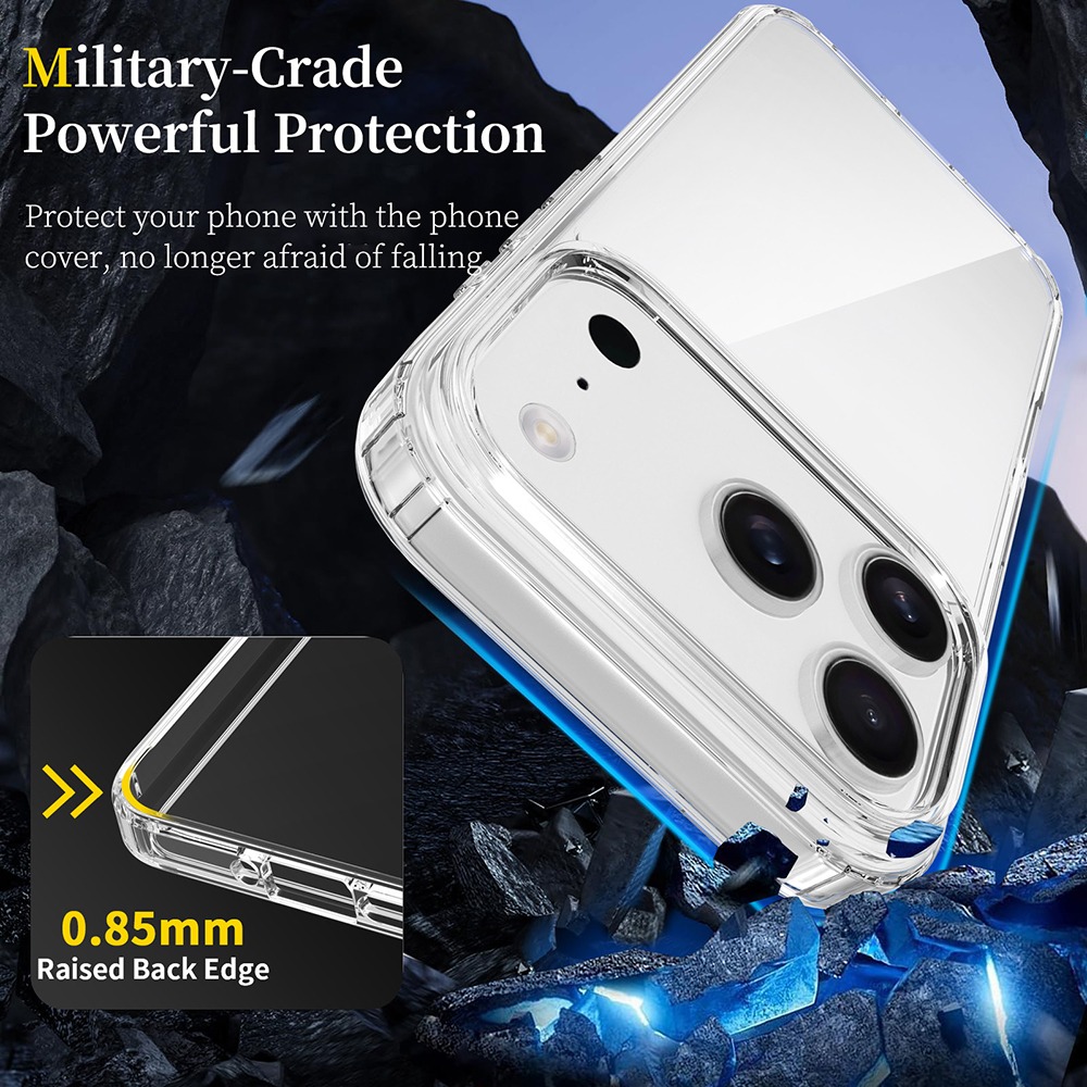 蘋果 iOS 新機上市 iPhone17系列透明手機殼 i17 Pro Air Pro Max 自然展現原機色 防摔-細節圖4