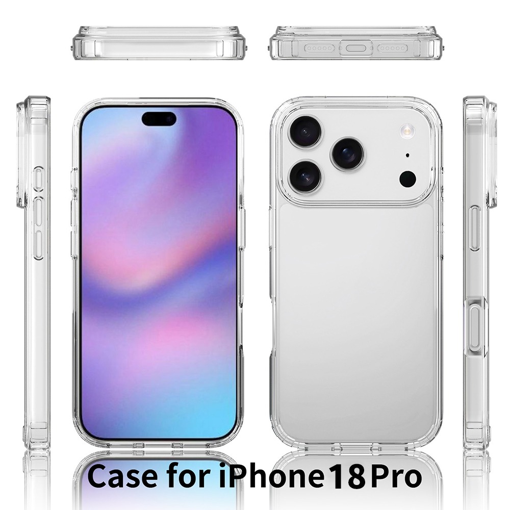 蘋果 iOS 新機 iPhone18系列透明手機殼 i18Pro i18Pro Max 自然展現原機色 防摔 Apple-細節圖3