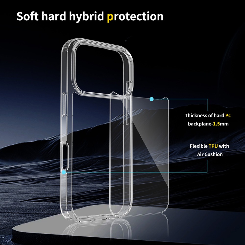 蘋果 iOS 新機 iPhone18系列透明手機殼 i18Pro i18Pro Max 自然展現原機色 防摔 Apple-細節圖6