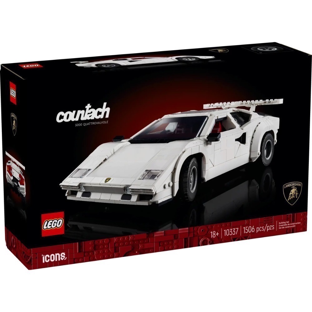 【高雄∣阿育小舖】LEGO 10337 藍寶堅尼 Lamborghini Countach 5000 QV-細節圖2