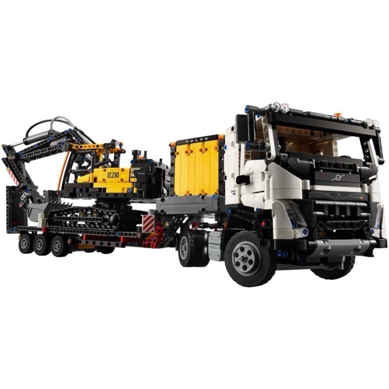 【高雄∣阿育小舖】LEGO 42175 Volvo FMX 工程貨車 聯結車 & EC230 挖土機 電動挖掘機-細節圖4