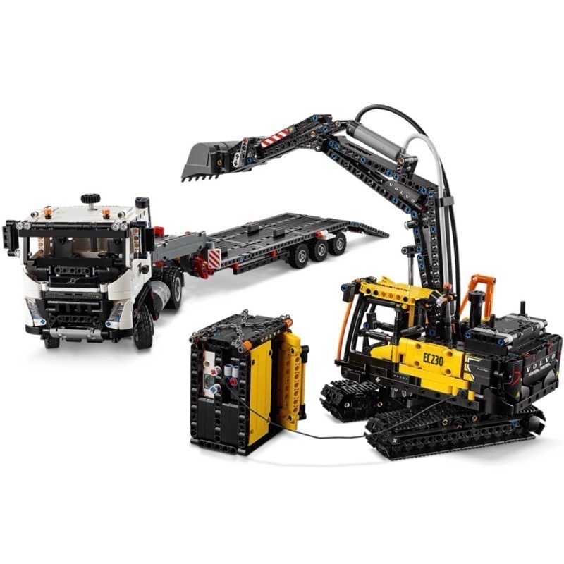 【高雄∣阿育小舖】LEGO 42175 Volvo FMX 工程貨車 聯結車 & EC230 挖土機 電動挖掘機-細節圖5