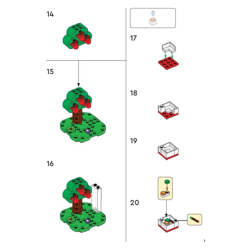 【高雄∣阿育小舖】LEGO 6527193 動物森友會 蘋果樹 Animal Crossing Tree-細節圖4