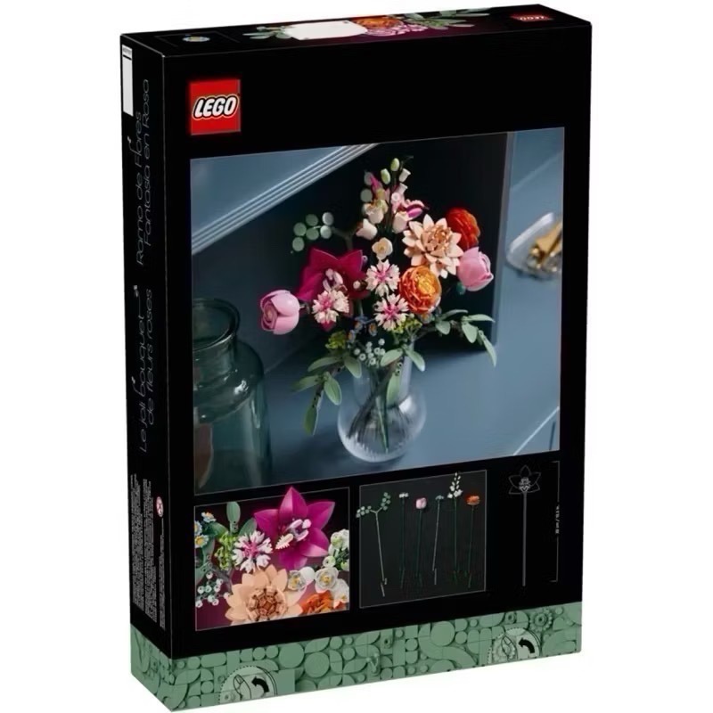 （店面）１２９５【高雄∣阿育小舖】LEGO 10342 優雅粉紅花束 花藝系列-細節圖2