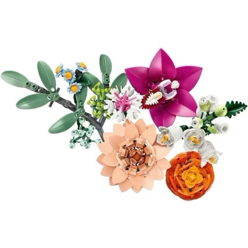 （店面）１２９５【高雄∣阿育小舖】LEGO 10342 優雅粉紅花束 花藝系列-細節圖4