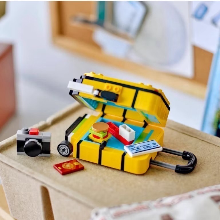 （店面）４６０【高雄∣阿育小舖】LEGO 40817 黃色旅行箱 行李箱 Yellow Travel Suitcase-細節圖5