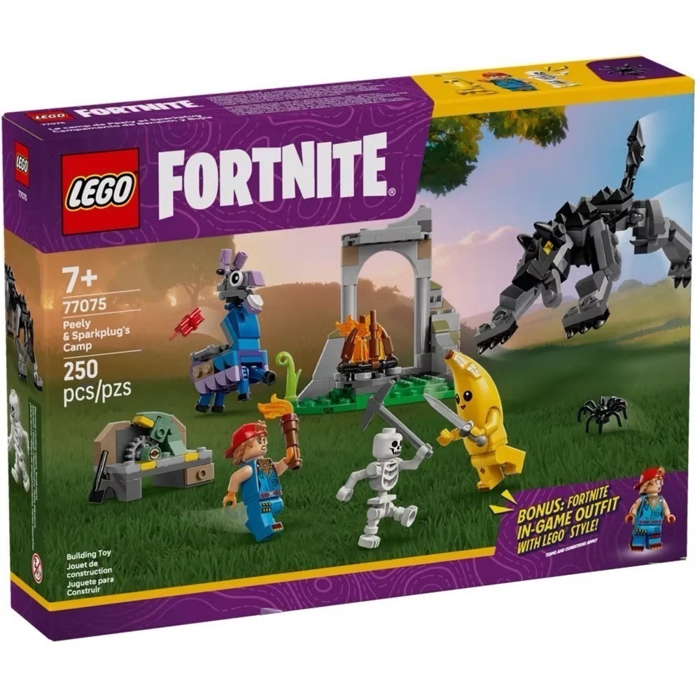 【高雄∣阿育小舖】LEGO 77075 Peely & Sparkplug＇s 草原營地 要塞英雄系列-細節圖2