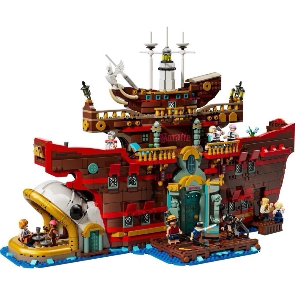 【高雄∣阿育小舖】LEGO 75640 航海王 芭拉蒂海上餐廳 芭拉蒂 Baratie 海賊王-細節圖4
