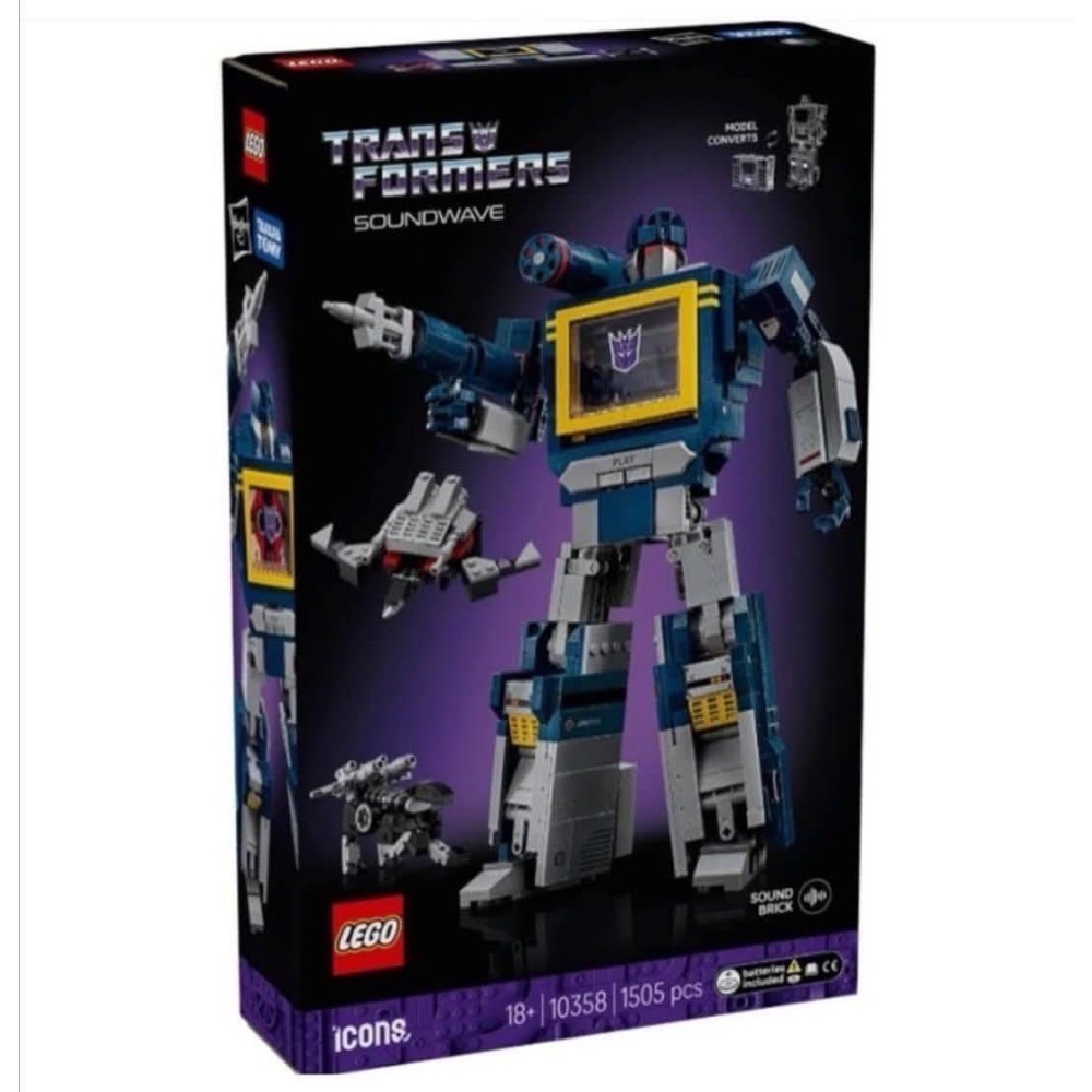 【高雄∣阿育小舖】LEGO 10358 變形金剛：音波 Transformers Soundwave-細節圖2