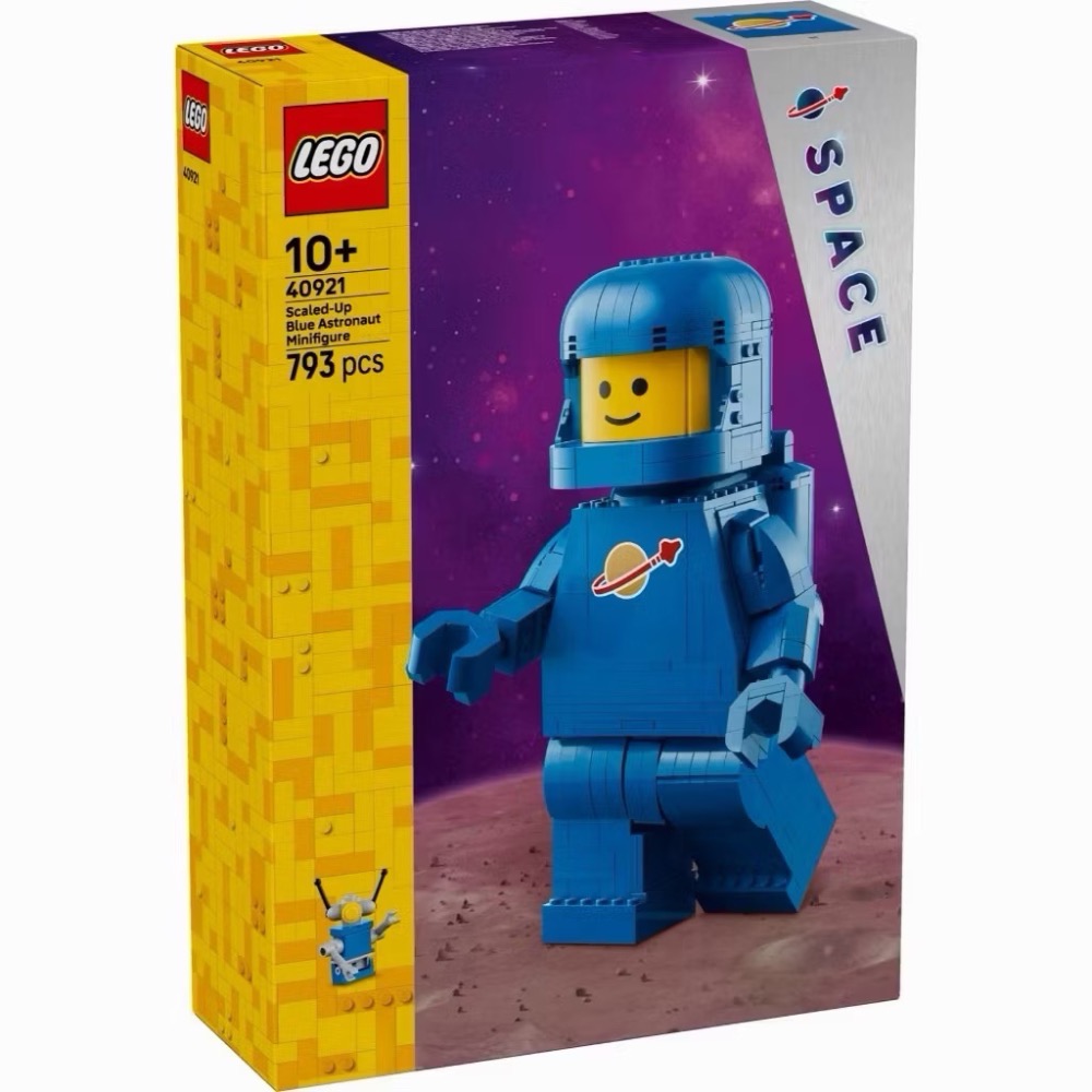 【高雄∣阿育樂高】LEGO 40921 放大版藍色太空人 大人偶 太空大人偶-細節圖2