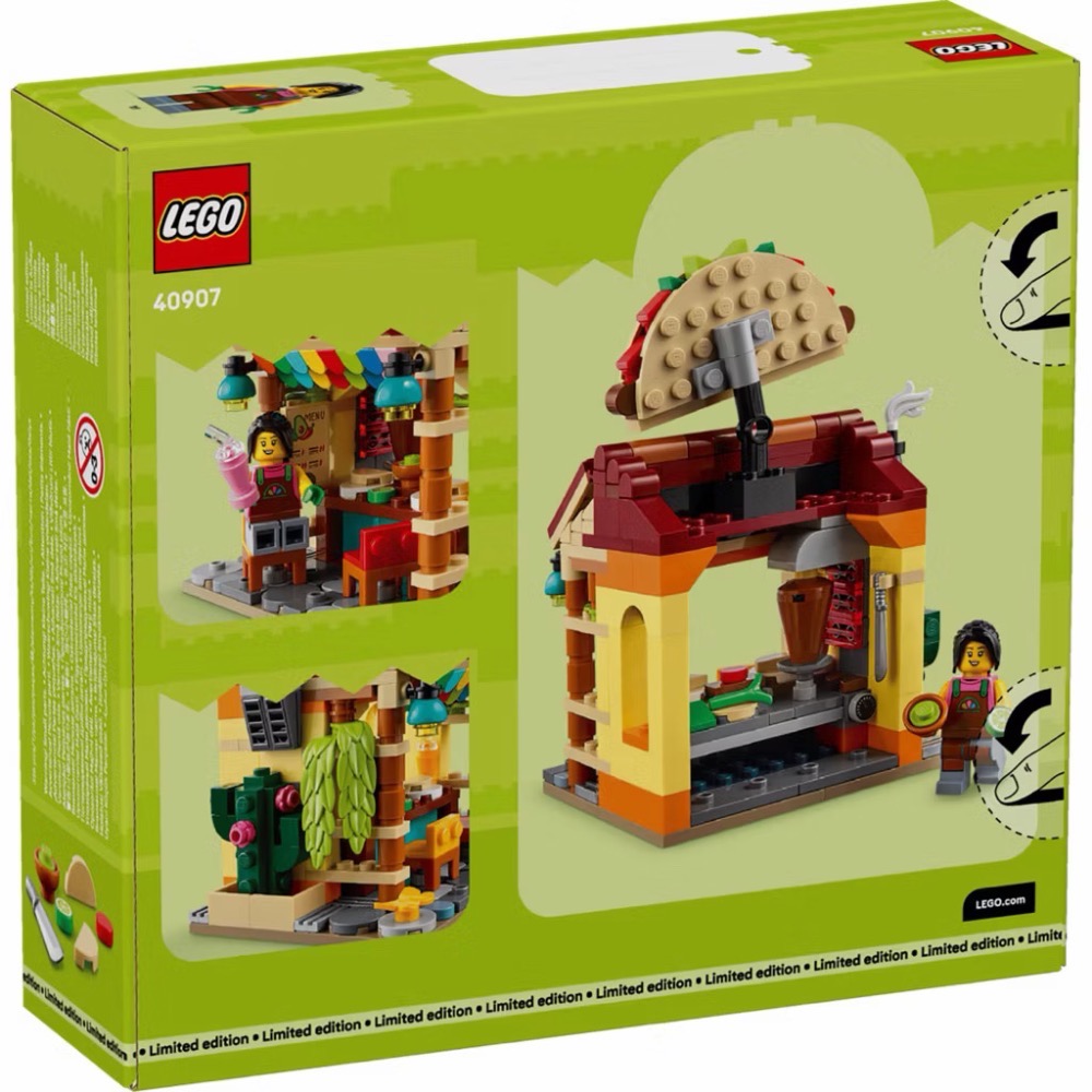 國外限定‼️【高雄∣阿育樂高】世界餐廳 LEGO 40906 日本 壽司店 40907 墨西哥 捲餅店-細節圖5