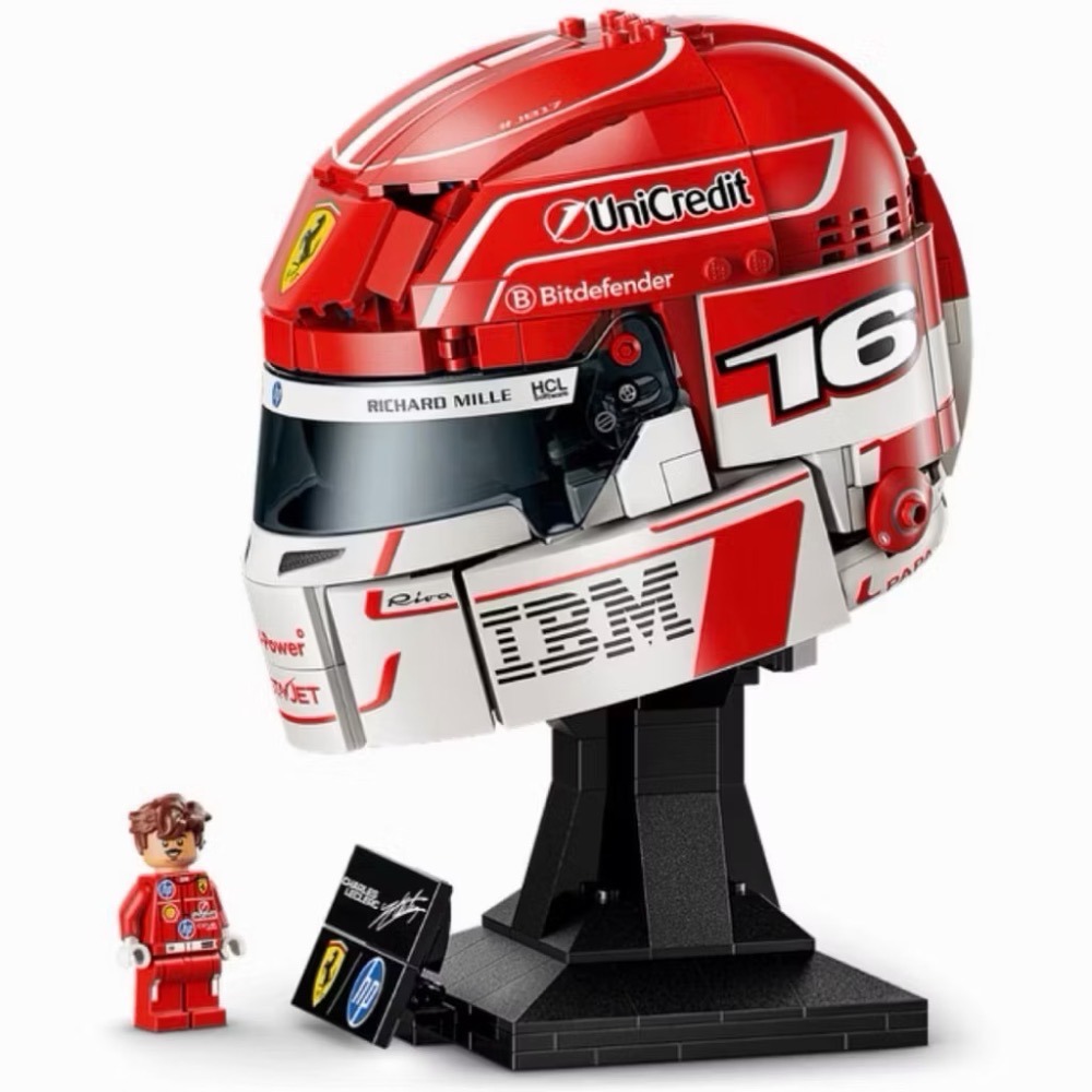 【高雄∣阿育樂高】LEGO法拉利 F1 頭盔 安全帽 43014 勒克萊爾 43022 漢米爾頓-細節圖4
