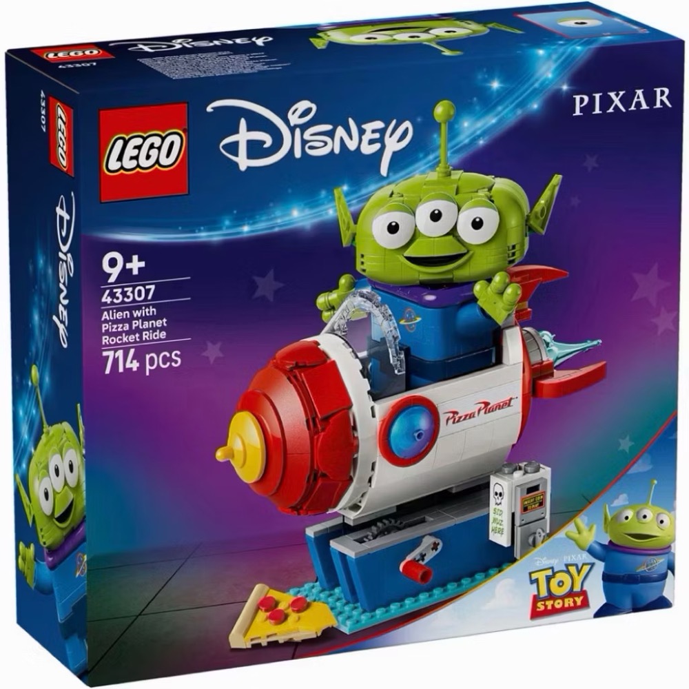 【高雄∣阿育樂高】LEGO 43307 三眼怪 和披薩星球火箭 玩具總動員 迪士尼系列-細節圖2