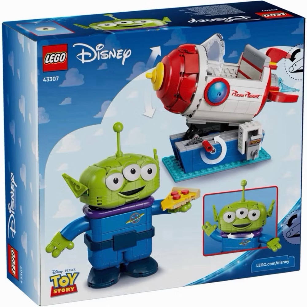 【高雄∣阿育樂高】LEGO 43307 三眼怪 和披薩星球火箭 玩具總動員 迪士尼系列-細節圖3