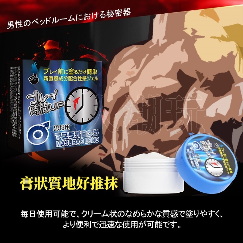 【24H全日出貨】日本 プレイ 陰莖按摩專用 延時膏 20g  時間管理大師 粗大耐力延時-細節圖3