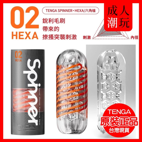 【24H全日出貨】正版原裝 日本TENGA SPINNER 旋吸 HEXA 六角槍 自慰杯飛機杯