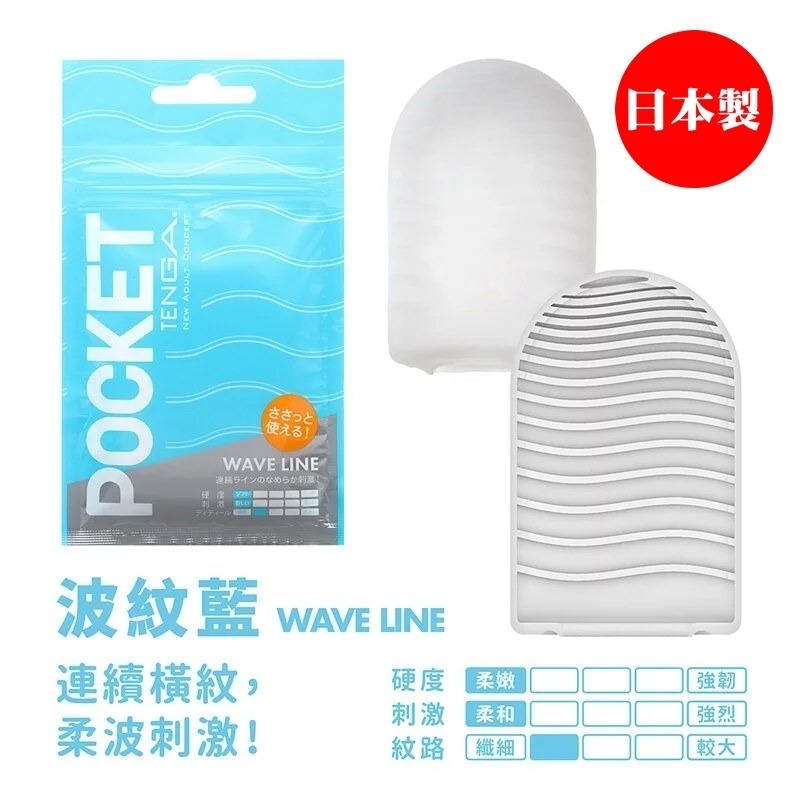 【24H全日出貨】日本製 TENGA 口袋飛機杯 WAVE LINE 波紋藍 自慰套 小型飛機杯 迷你自慰杯-細節圖5