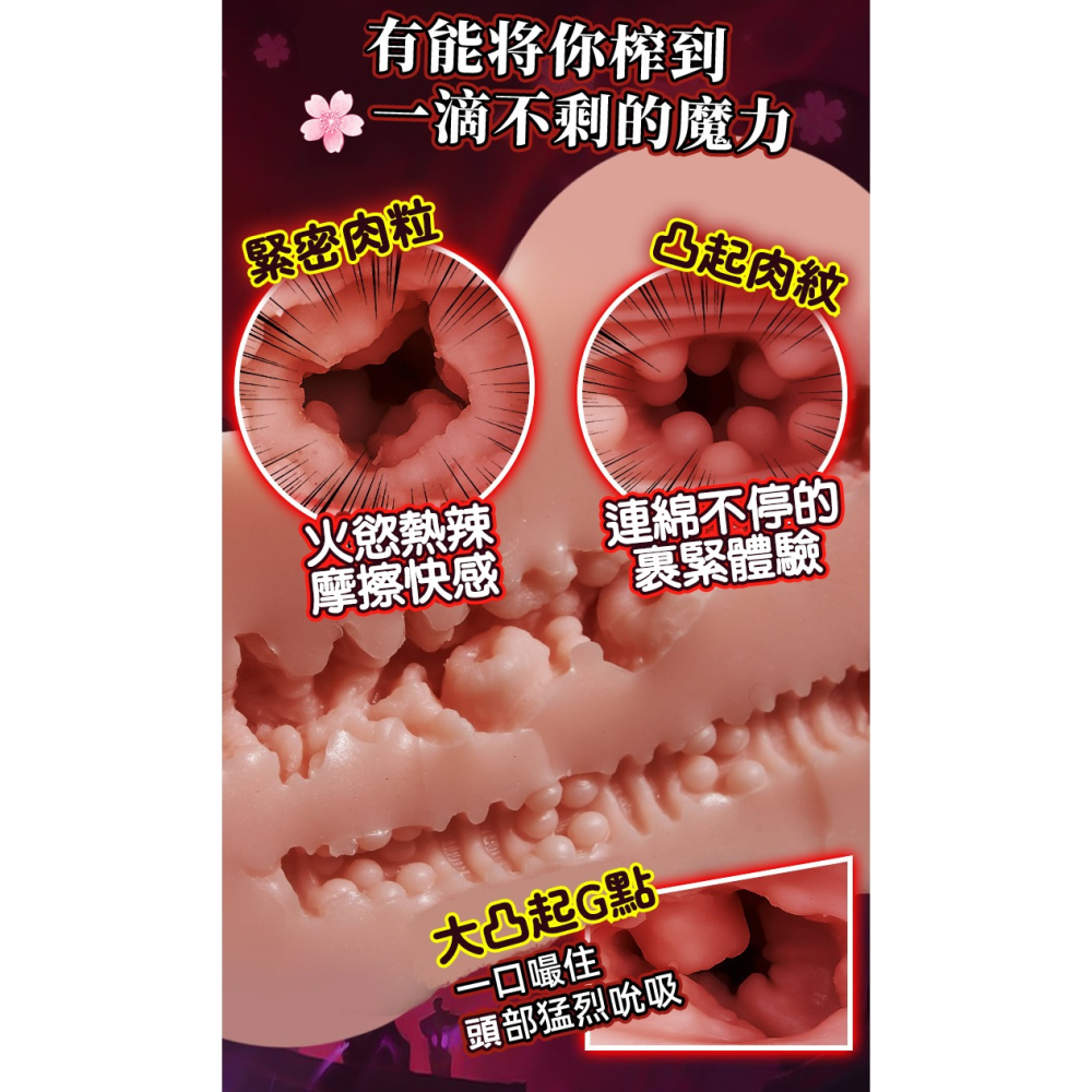 血月妖精 加溫雙通道 仿針刺激名器 693g 逼真肌膚觸感-細節圖3