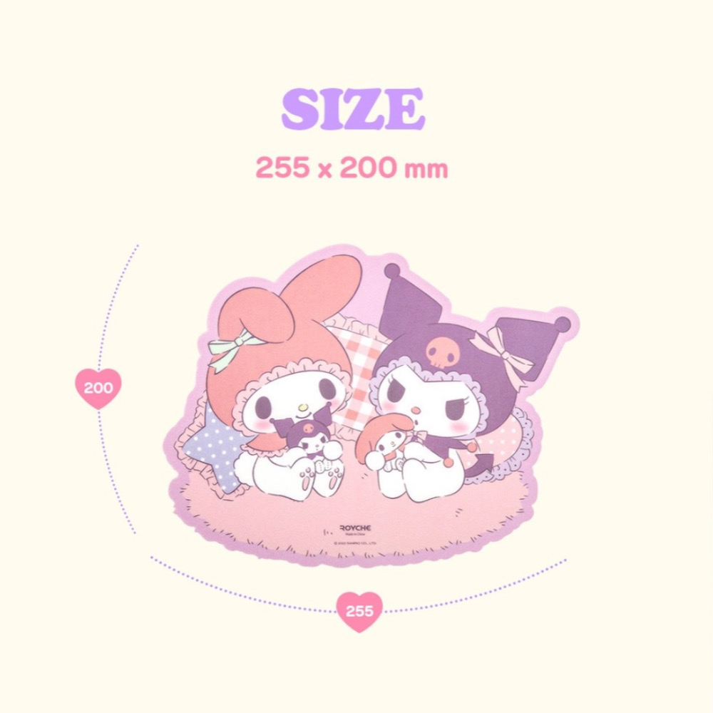 美樂蒂x庫洛米 滑鼠墊-細節圖2