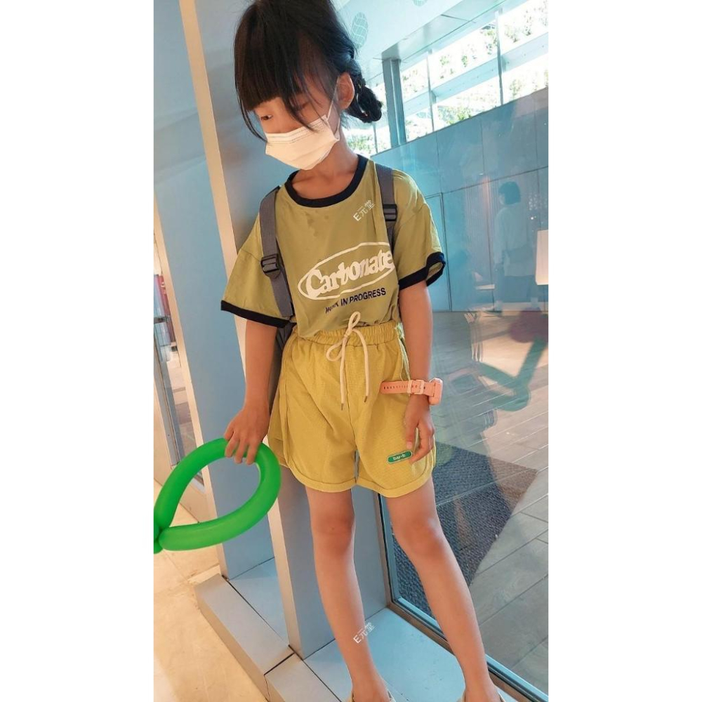 (現貨，附發票)兒童假綁帶休閒拉圈短褲　兒童運動褲　兒童沙灘褲　兒童短褲 女童短褲 男童短褲 E元堂-細節圖9