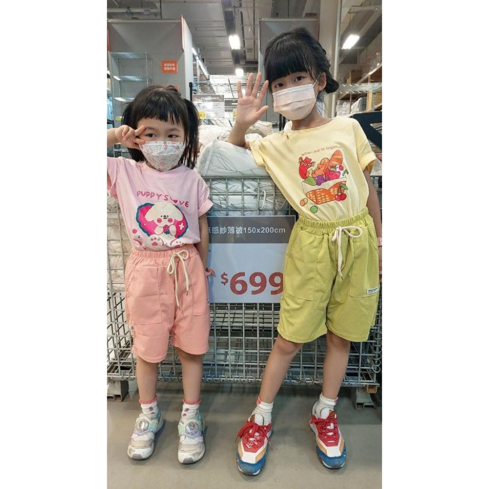 (現貨，附發票)兒童休閒五分褲 口袋短褲 兒童運動褲 兒童短褲 女童短褲 男童短褲 E元堂-細節圖9