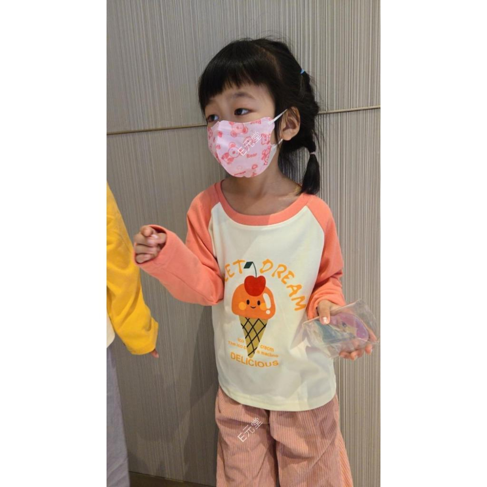 (現貨，附發票)秋冬款~兒童保暖德絨上衣 兒童長袖上衣 兒童長袖T恤 女童上衣 E元堂-細節圖6