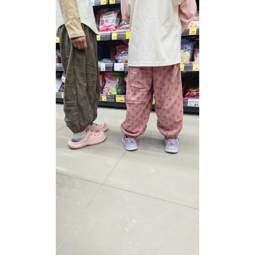 (現貨，附發票)秋冬款~兒童燈芯絨寬鬆哈倫褲 兒童寬鬆哈倫褲 兒童長褲 男童長褲 女童長褲 E元堂-細節圖8