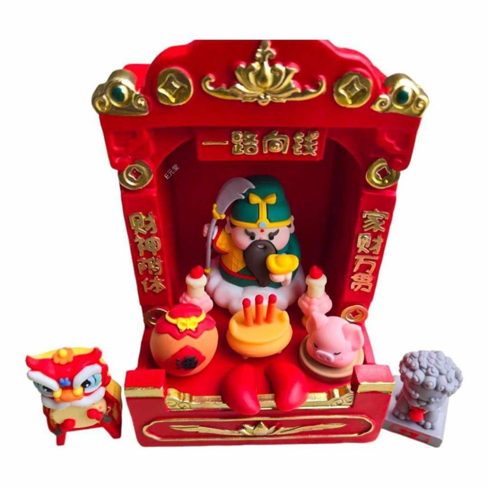 (現貨，附發票)發財 如意 神壇 祭祀神龕 發財擺件 擺件 一路向錢 家財萬貫 神龕 E元堂-細節圖4