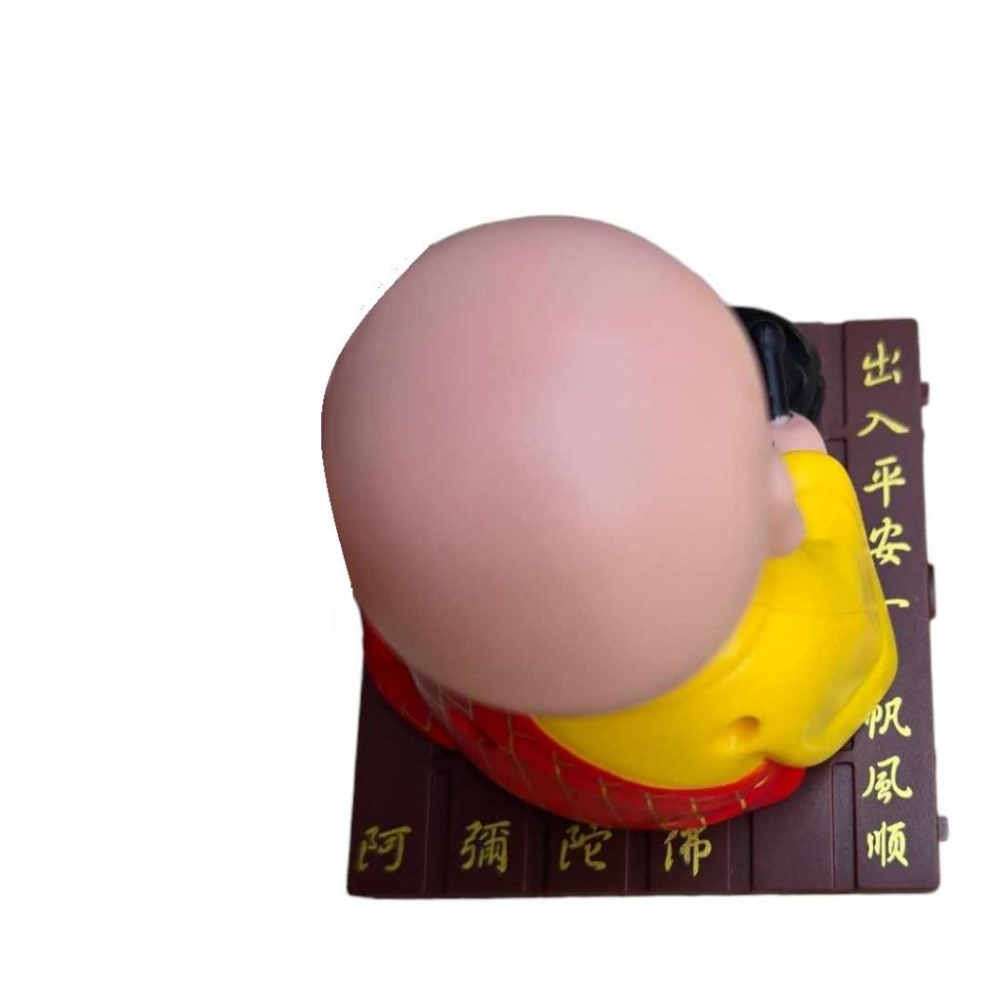 (現貨，附發票)住持方丈 和尚擺飾 自動點頭 有光就能動 心靈小幫手 E元堂-細節圖2