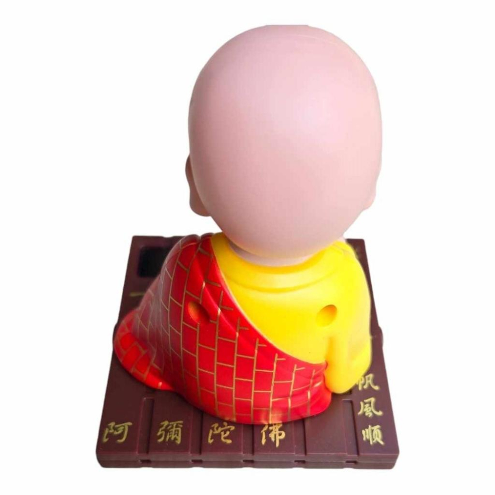 (現貨，附發票)住持方丈 和尚擺飾 自動點頭 有光就能動 心靈小幫手 E元堂-細節圖4