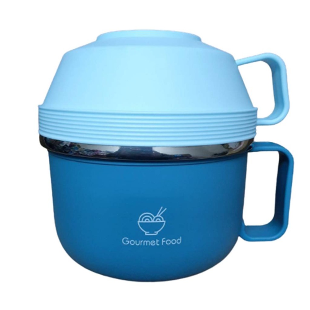 (現貨，附發票) 台灣SGS檢驗304 泡麵碗 不鏽鋼泡麵碗 營養午餐 防燙泡麵碗 便當盒 餐具-規格圖6