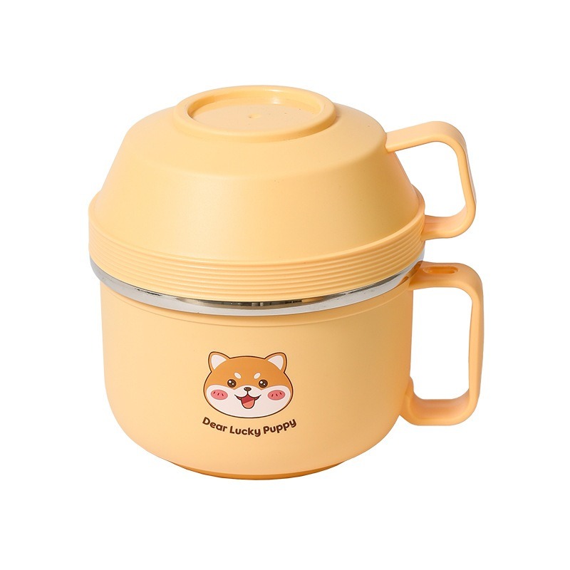 (現貨，附發票) 台灣SGS檢驗304 泡麵碗 不鏽鋼泡麵碗 營養午餐 防燙泡麵碗 便當盒 餐具-規格圖6