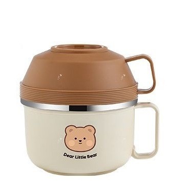 (現貨，附發票) 台灣SGS檢驗304 泡麵碗 不鏽鋼泡麵碗 營養午餐 防燙泡麵碗 便當盒 餐具-規格圖6