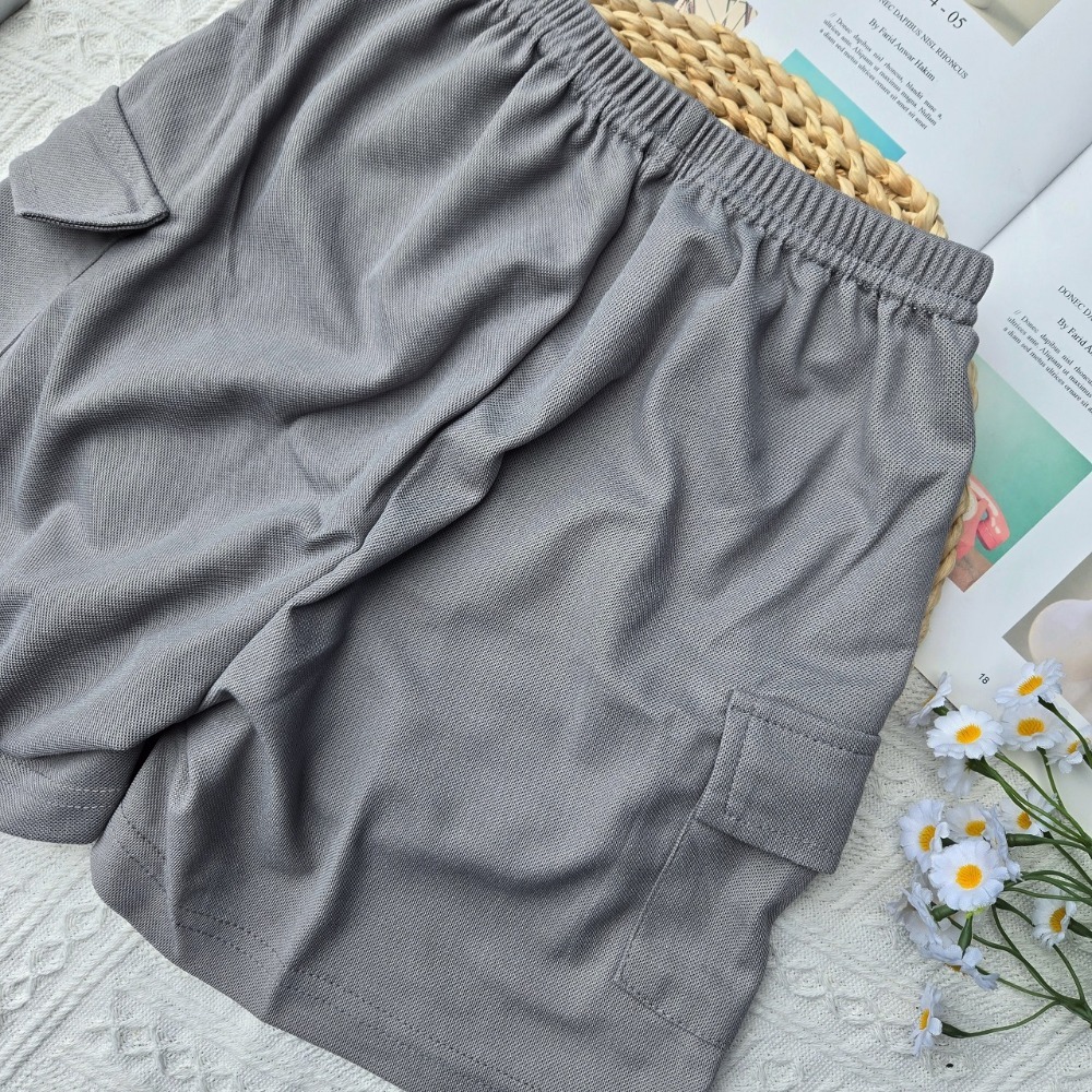 大口袋工裝五分褲 口袋短褲 兒童休閒褲 兒童短褲 女童短褲 男童短褲-規格圖8