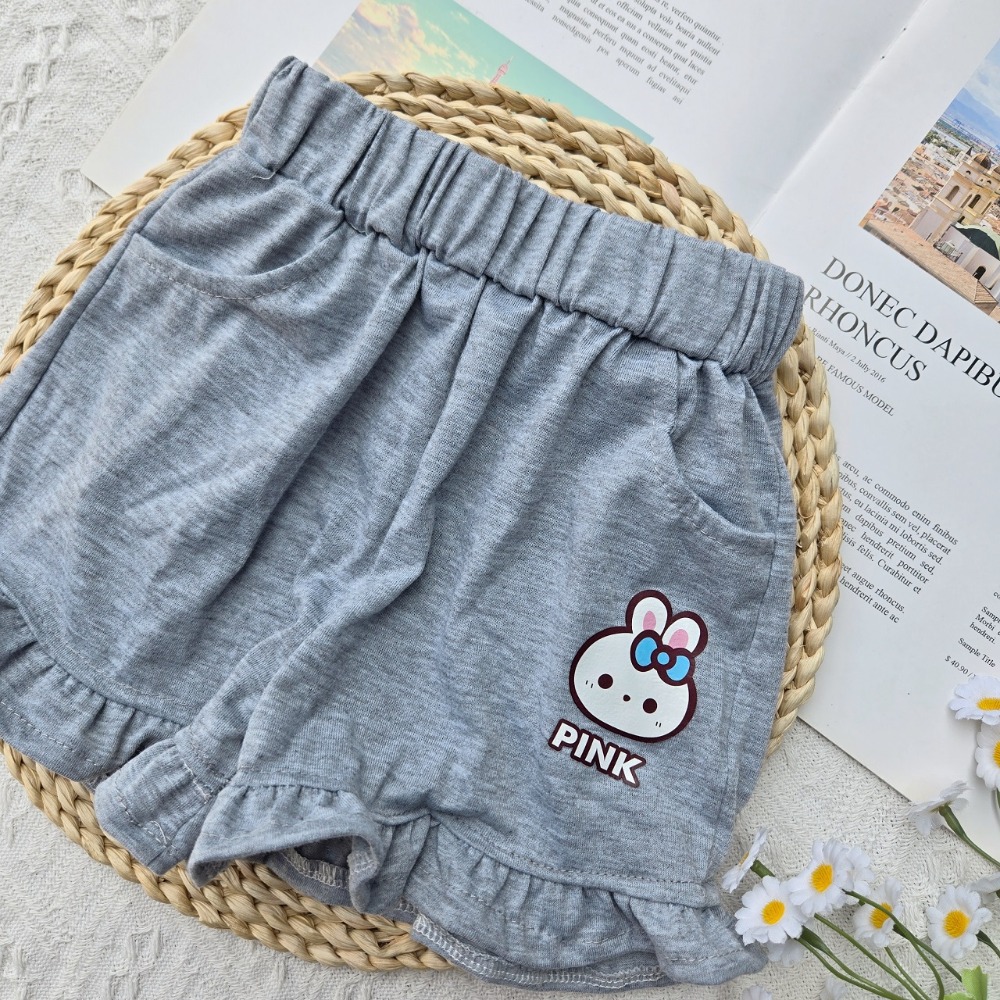 (現貨)真口袋～女童花瓣休閒短褲　女童短褲　女童沙灘褲　兒童短褲 女童短褲-規格圖4