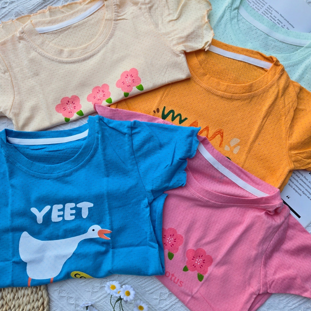 夏季涼感~中大童童裝 兒童透氣網眼上衣 兒童上衣 女童上衣 網眼上衣 兒童T恤-細節圖4