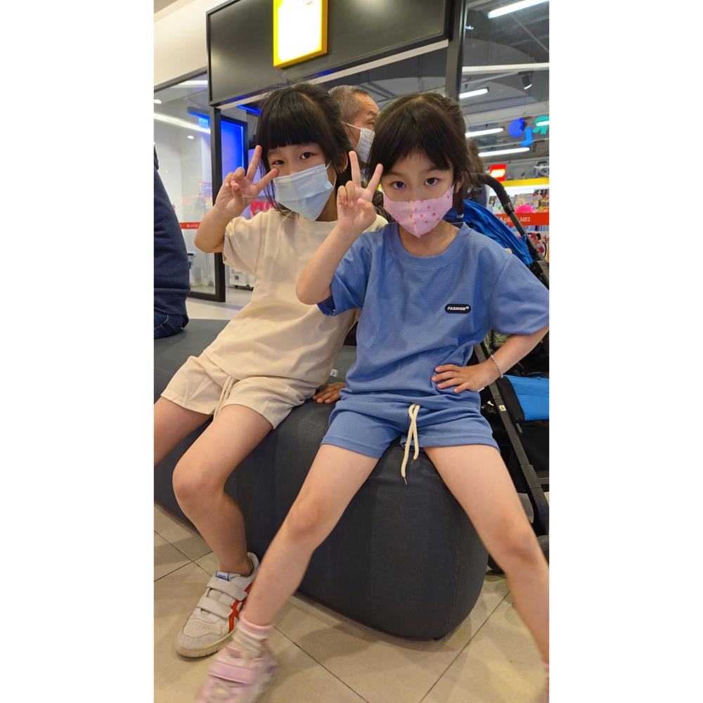 (現貨)華夫格休閒套裝 兒童套裝 男童套裝 女童套裝-細節圖7