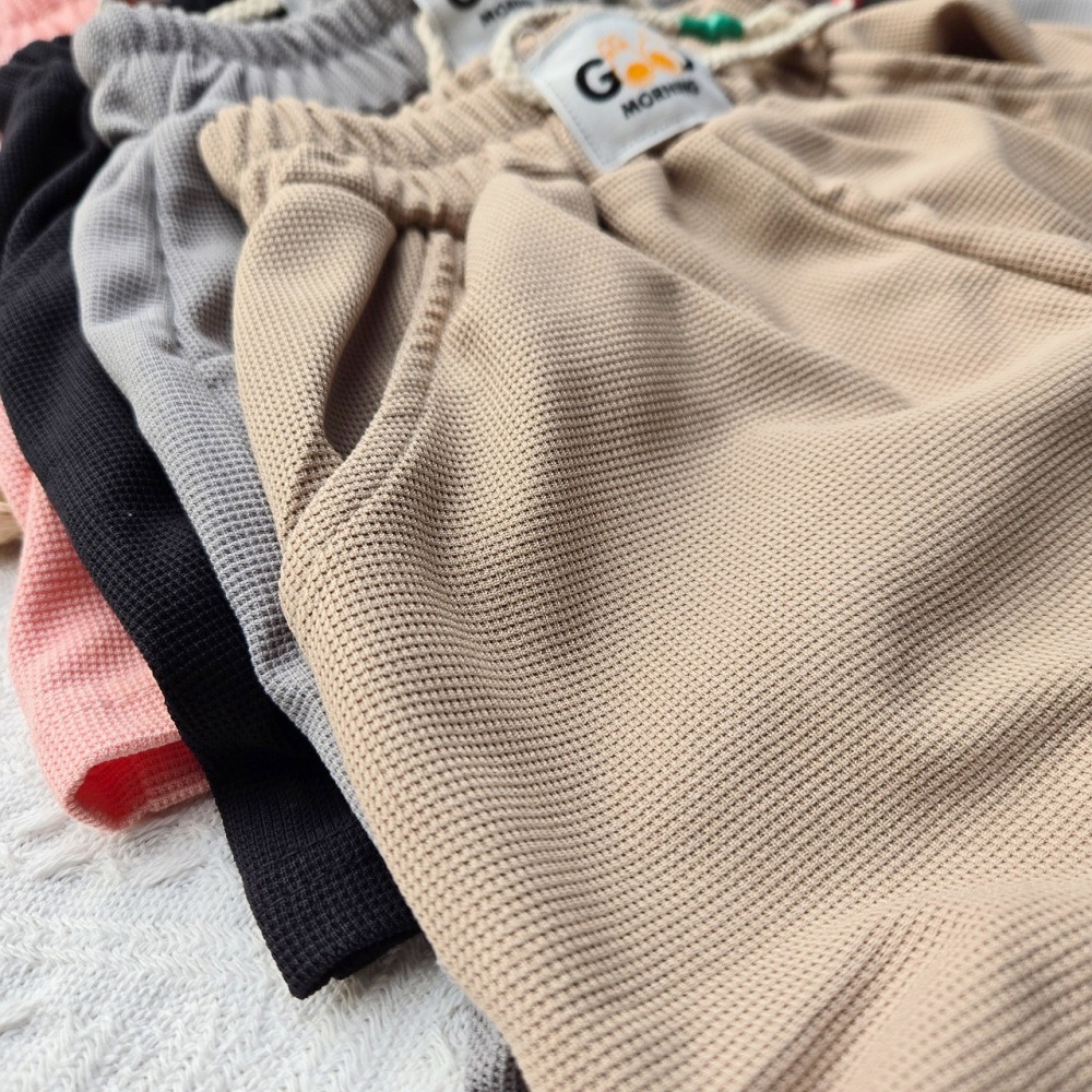 真口袋～華夫格兒童休閒短褲 兒童短褲 兒童休閒褲 H331-細節圖4