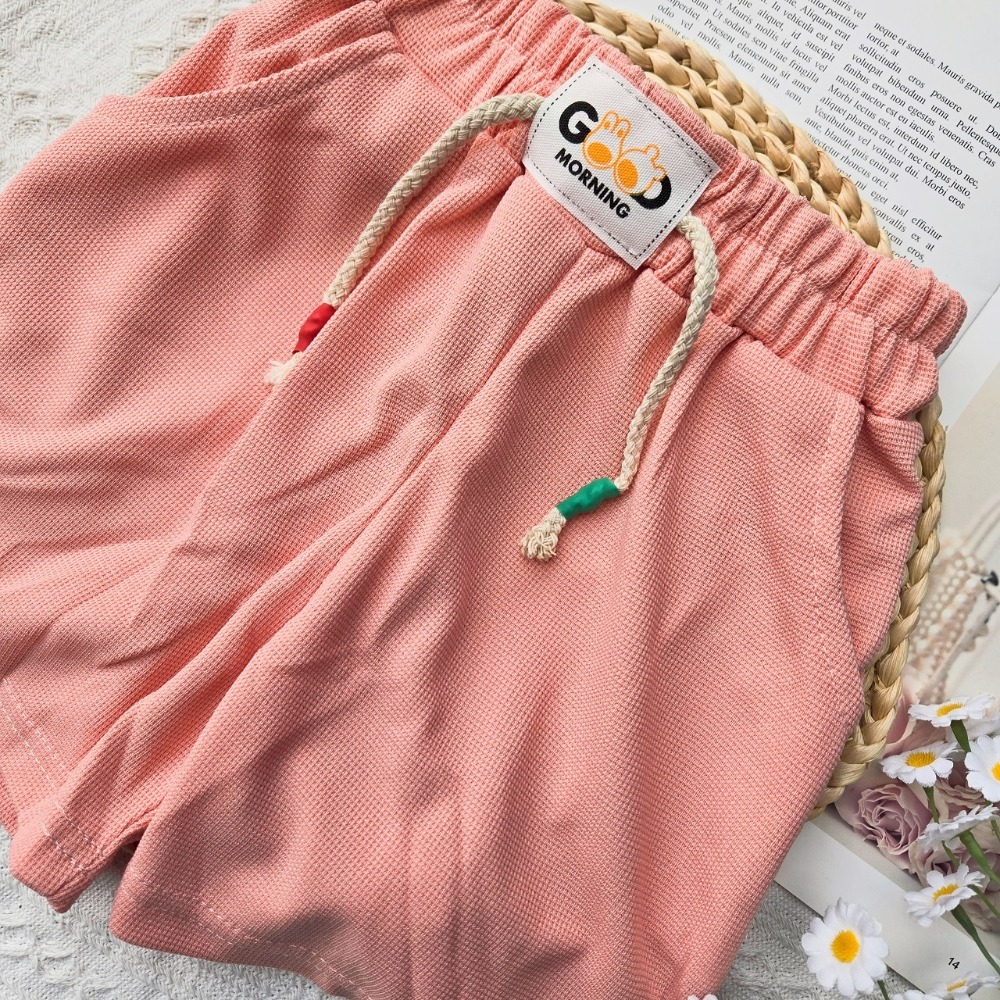 真口袋～華夫格兒童休閒短褲 兒童短褲 兒童休閒褲 H331-規格圖11